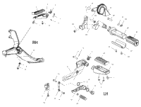 Drive Train, Shift Lever & Footpeg Mounting V01cs15da