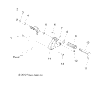 Chassis, Footpeg , Lh