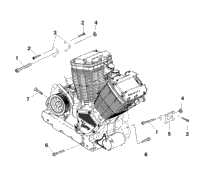 Engine, Mounting V99cb15db