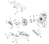 Drive Train, Front Drive Sprocket V00cs15dc