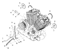 Engine, Camchain & Tensioner V99cb15lcz