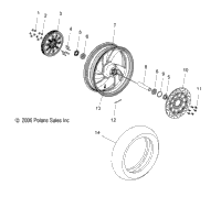 Wheels, Rear V07cb26/Cd 26 All Options (49Vicwheelrrcst07king)