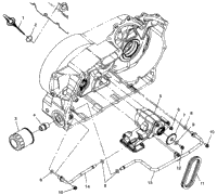 Engine, Oil Pump Mounting V99cb15db