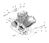 Engine, Mounting V99cb15lcz