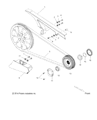 Drive Train, Drive Sprocket & Belt & Guards