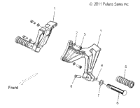 Chassis, Footpegs, Passenger