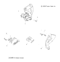 Brakes, Caliper, Rear All Options