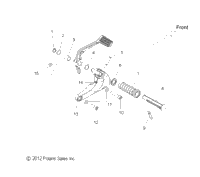 Chassis, Footpeg, Rh
