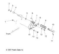 Chassis, Footpeg, L.H. All Options