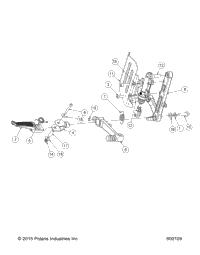 Chassis And Body, Rh Footpeg/Brake Lever Asm
