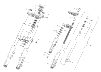 Suspension, Front Forks & Clamp Asm. /All Options