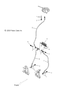 Brakes, Brake Line, Front, Nonabs All Options