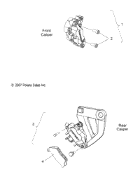 Brakes, Front And Rear Caliper All Options