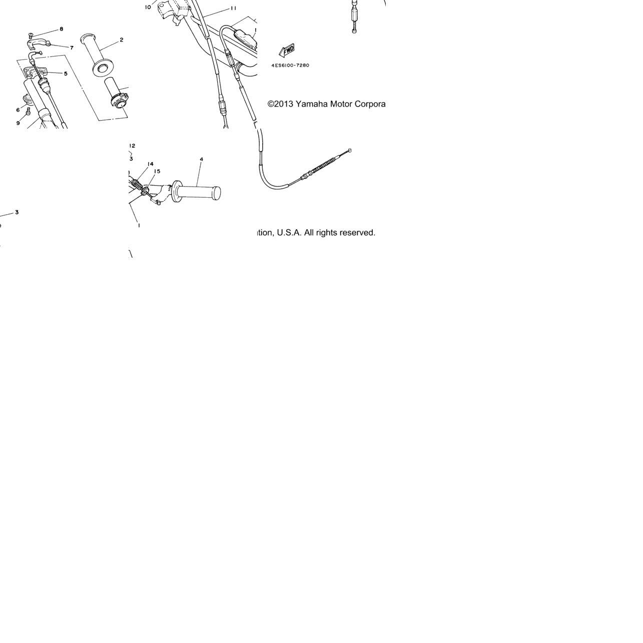 Steering Handle Cable