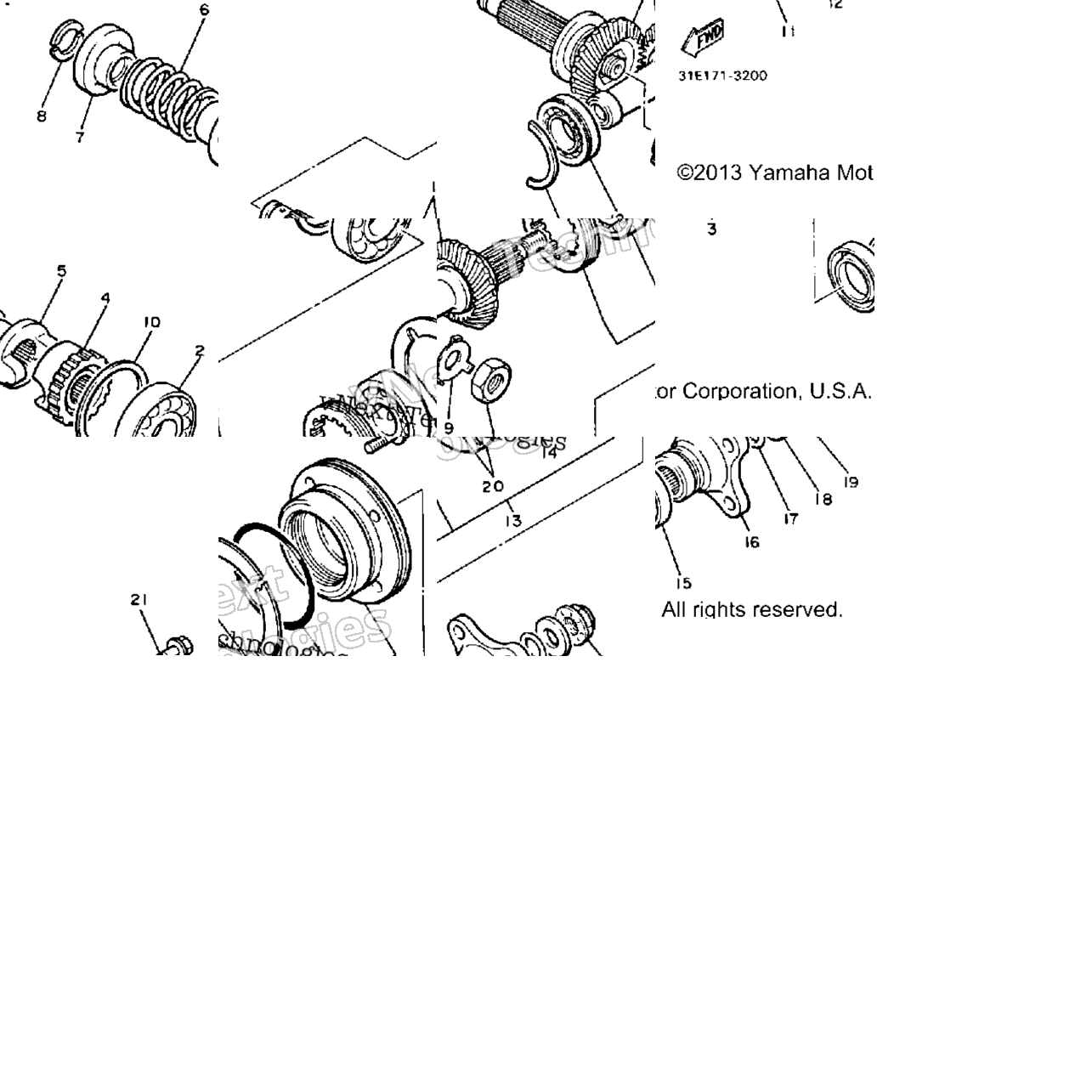 Middle Drive Gear
