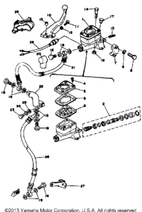 Front Master Cylinder Brake Hose