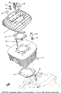 Cylinder Head-Cylinder Yz250c