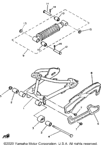 Swing Arm Rear Shocks