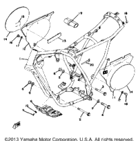 Frame - Side Cover Yz100d