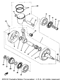 Crank - Piston 250B - C - 400B - C