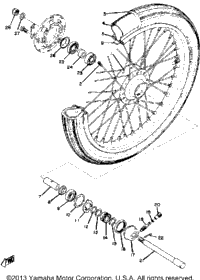 Front Wheel Rd250b