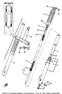 Front Fork Yz100g