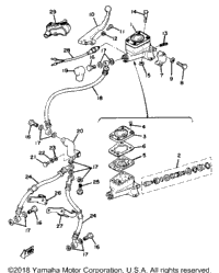 Front Master Cylinder - Brake Hose