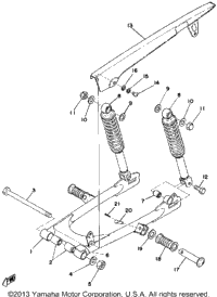 Rear Arm - Rear Cushion - Chain Case