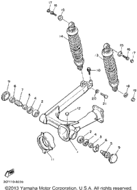 Swing Arm Rear Shocks