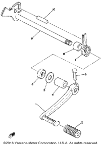 Shift Shaft Yz250e