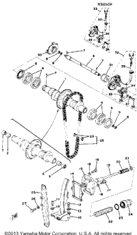 Camshaft Chain Tensioner Xs650d E E006501~ F