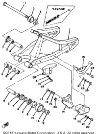 Rear Arm Yz250g H