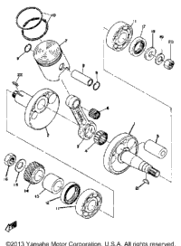 Crankshaft - Piston Yz80a - Yz80b