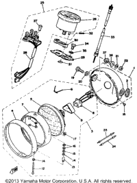 Head Lamp Speedometer