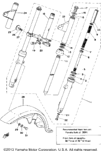Front Fork - Front Fender