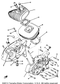 Cylinder Crankcase Yz80e