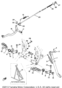 Stand - Footrest - Brake Pedal