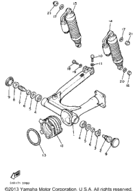 Swing Arm Rear Shocks