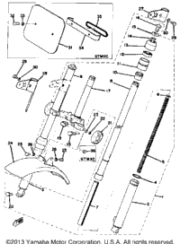 Front Fork - Front Fender