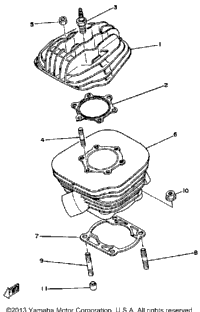 Cylinder Yz250g H
