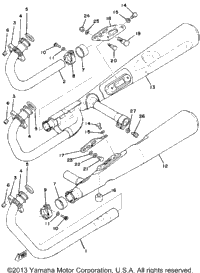 Exhaust (Xs750-2D)