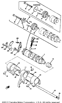 Shifter 1 Xs650d E E006501~ F