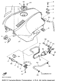 Fuel Tank Non California Model
