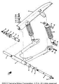 Swing Arm Rear Shocks Chain Case