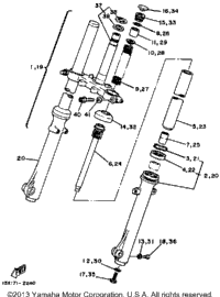Front Fork Xt200k - Kc