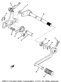 Shift Shaft Yz80d E F