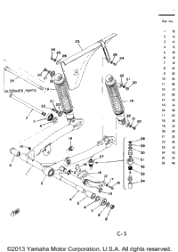 Rear Arm - Rear Cushion - Chain Case