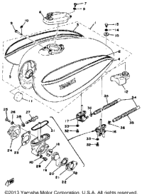 Fuel Tank Xs650d