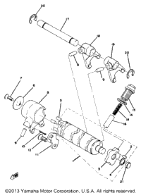 Shift Cam Fork Yz80d E