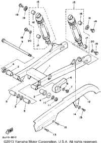 Swing Arm Rear Shocks